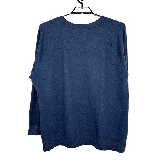 Wildfox Sweater Womens Good Vibes Pullover Oversized Sweatshirt Sz XL Blue - Picture 2 of 6